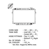 CSF 93-97 Toyota Land Cruiser 4.5L Heavy Duty 3 Row All Metal Radiator CSF Radiators  AXOPROS