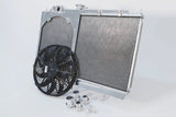 CSF 96-07 Mitsubishi Evo 4/5/6/7/8/9 Full-Slim Radiator w/12in Fan & Shroud/-16AN & Slip On Fitting CSF Radiators  AXOPROS