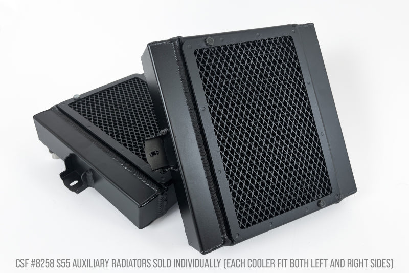 CSF BMW F8X M3/M4/M2C Auxiliary Radiators w/ Rock Guards (Sold Individually - Fits Left and Right CSF Radiators  AXOPROS