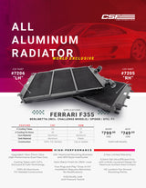 CSF Ferrari F355 High Performance All-Aluminum Radiator - Right CSF Radiators  AXOPROS