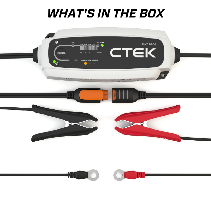 CTEK Battery Charger - CT5 Time To Go - 4.3A CTEK Battery Chargers  AXOPROS