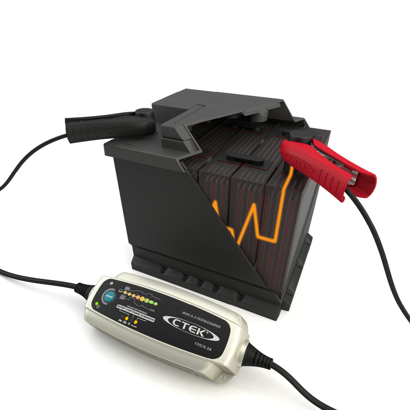 CTEK Battery Charger - MUS 4.3 Test & Charge - 12V CTEK Battery Chargers  AXOPROS