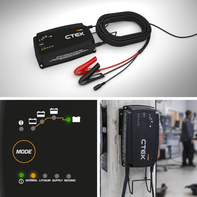 CTEK PRO25SE Battery Charger - 50-60 Hz - 12V - 19.6ft Extended Charging Cable CTEK Battery Chargers  AXOPROS