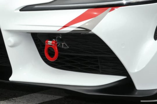 Cusco Folding Front Tow Hook 2020+ Toyota Supra (A90) 3.0L Turbo - Red Cusco Tow Hooks  AXOPROS