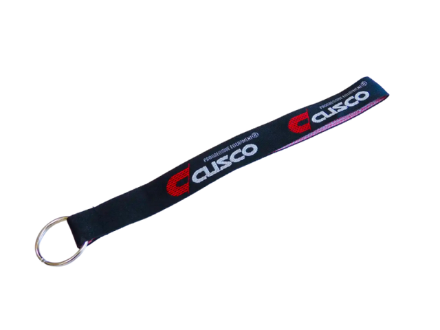 Cusco Keychain with Ring - Black Strap with Cusco Logo Cusco Keychains  AXOPROS