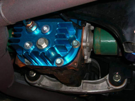 Cusco Rear Differential Cover Blue Increased Capacity Subaru Impreza WRX STi (R180 End) Cusco Diff Covers  AXOPROS