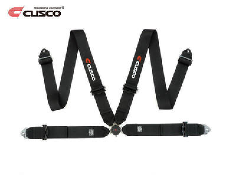 Cusco Universal 4 Point 3in Shoulder 3in Lap w/ Eyebolts (7/16-20UNF Thread) Racing Harness - Black Cusco Seat Belts & Harnesses  AXOPROS