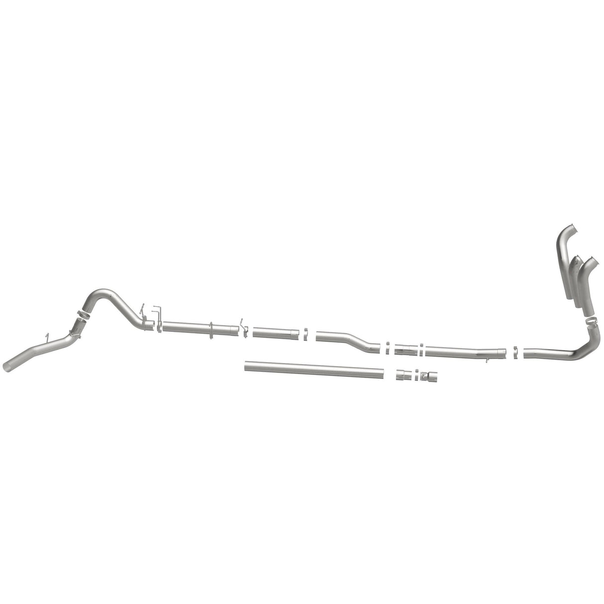 Custom Builder Pipe Kit Diesel 4in. Turbo-Back MagnaFlow Exhaust Products Exhaust System Kit  AXOPROS