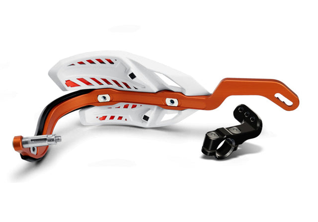 Cycra CRM Ultra 1-1/8 in. Clamp w/White Shield/Orange Cover Cycra Hand Guards  AXOPROS