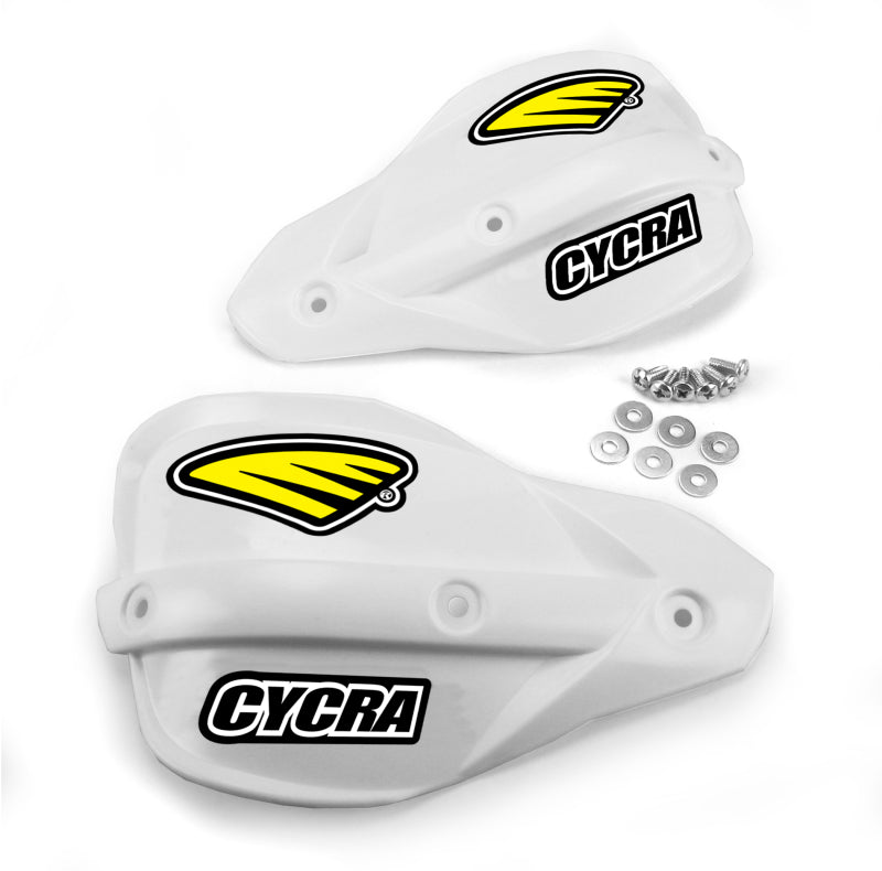 Cycra Enduro Handshield - White Cycra Hand Guards  AXOPROS