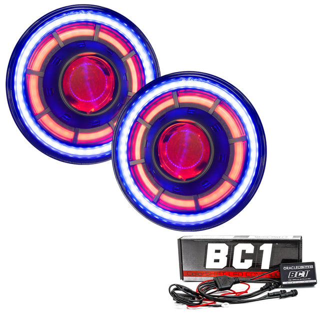 Oracle Oculus 7in ColorSHIFT Bi-LED Projector Headlights for Jeep Wrangler JK SEE WARRANTY ORACLE Lighting Headlights  AXOPROS