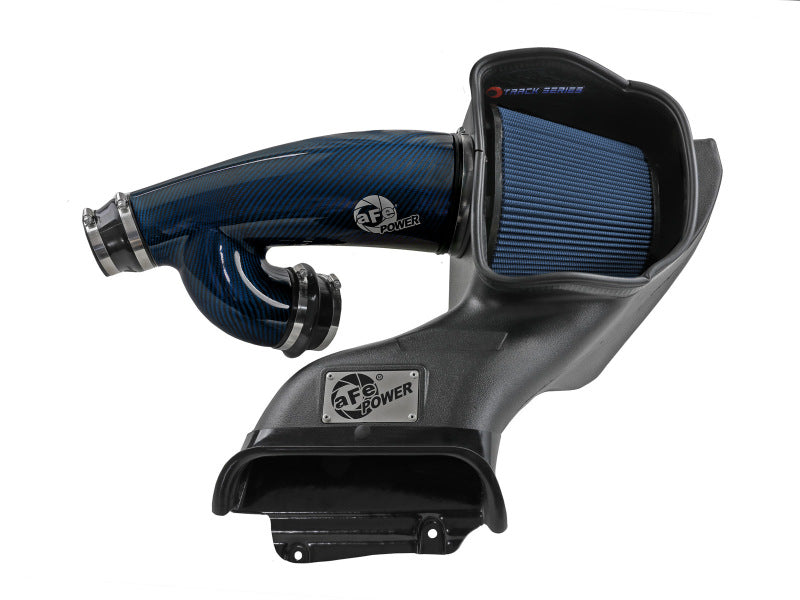aFe 17-24 Ford F-150 Track Series Blue Kevlar Carbon Fiber C/A Intake System w/Black Pro 5R Filter aFe Cold Air Intakes  AXOPROS