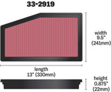 K&N 06 Holden Commodore VE Drop In Air Filter K&N Engineering Air Filters - Drop In  AXOPROS