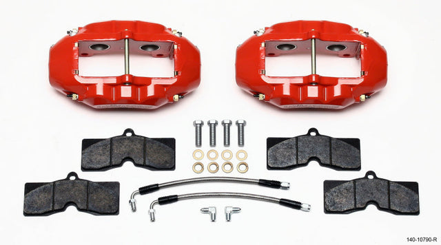Wilwood D8-4 Rear Caliper Kit Red Corvette C2 / C3 65-82 Wilwood Big Brake Kits  AXOPROS