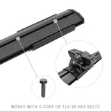 Go Rhino 15-22 Ford F-150 / 07-21 Toy. Tundra XRS Cross Bars Kit - Tex Blk (Attch Tonneau Cvr T-Trk) Go Rhino Truck Bed Rack  AXOPROS