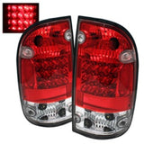Spyder Toyota Tacoma 01-04 LED Tail Lights Red Clear ALT-YD-TT01-LED-RC SPYDER Tail Lights  AXOPROS