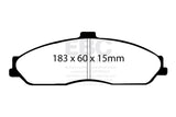 EBC 03-04 Cadillac XLR 4.6 Redstuff Front Brake Pads EBC Brake Pads - Performance  AXOPROS