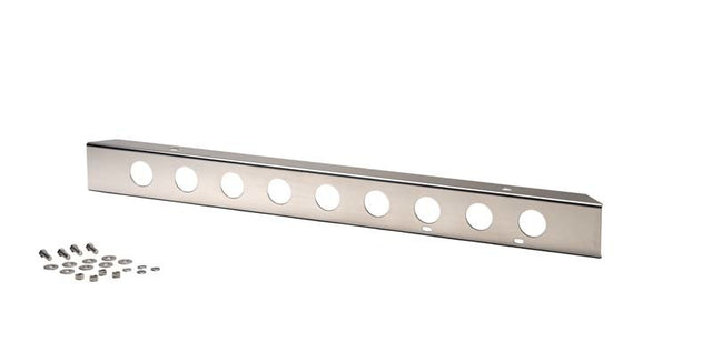 Kentrol 45-86 Jeep CJ 42 Inch Front Bumper with holes - Polished Silver Kentrol Bumpers - Steel  AXOPROS