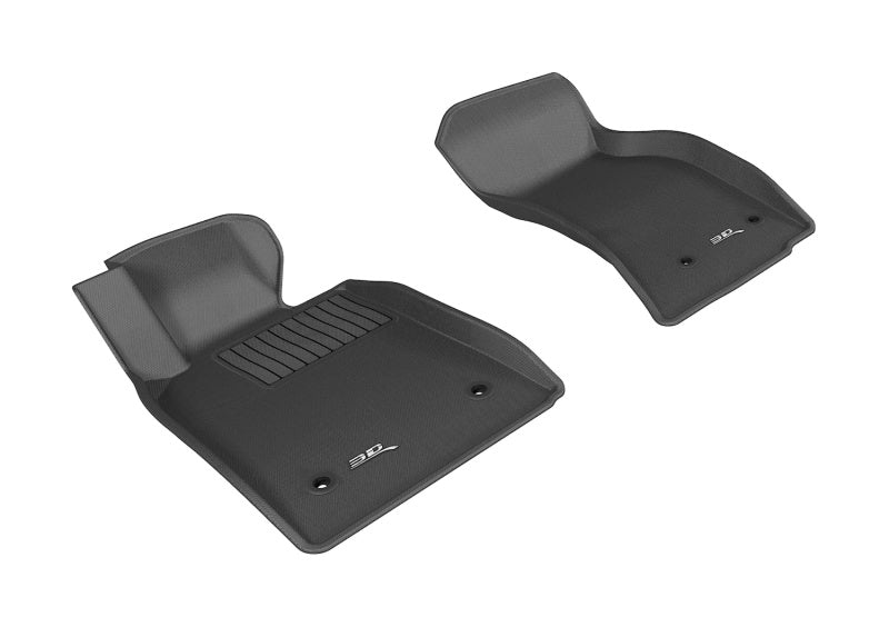 3D MAXpider 2013-2019 Cadillac ATS/ATS-V Kagu 1st Row Floormat - Black 3D MAXpider