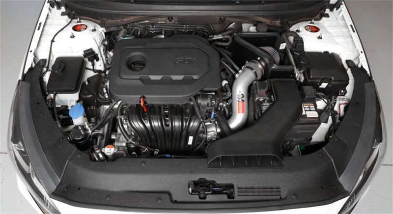K&N 15-18 Hyundai Sonata L4-2.4L F/I Silver Typhoon Short Ram Intake K&N Engineering Cold Air Intakes  AXOPROS