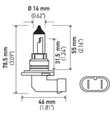 Hella Optilux HB4 9006 12V/55W XY Xenon Yellow Bulb Hella Bulbs  AXOPROS