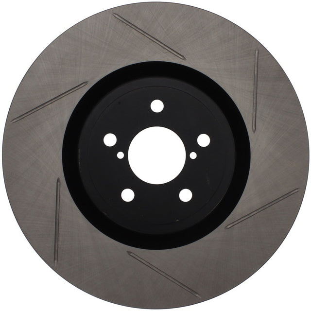 StopTech Power Slot 04 STi Front Left SportStop Slotted Rotor Stoptech Brake Rotors - Slotted  AXOPROS