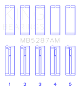 King Toyota 1ZZ-FE Main Bearing Set - Size STD King Engine Bearings Bearings  AXOPROS