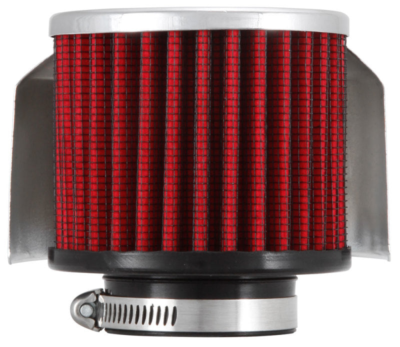 K&N 1.5in Flange ID x 3in OD x 2.5in Height Clamp On Crankcase Vent Filter K&N Engineering Air Filters - Universal Fit  AXOPROS