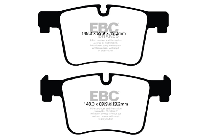 EBC 11+ BMW X3 2.0 Turbo (F25) Ultimax2 Front Brake Pads EBC Brake Pads - OE  AXOPROS