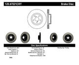 Stoptech 06-08 Subaru Legacy Wagon/Sedan 2.5i Front Cyro Performance Rotor Stoptech Brake Rotors - Drilled  AXOPROS