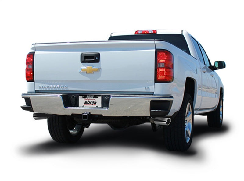 Borla 14 Silv/Sierra C/B Exh ATAK 1500 5.3L V8 AT/MT 2&4WD Ext Cab Split Side Exit Borla Catback  AXOPROS