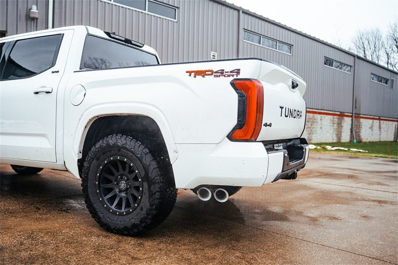 Corsa 22-25 Toyota Tundra 4WD 3in Sport Cat-Back Side Exit Exhaust System w/ Twin 4in Polished Tips CORSA Performance Catback  AXOPROS