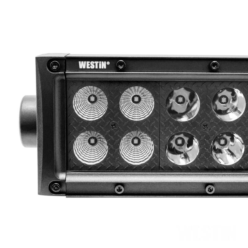 Westin Westin B-FORCE LED Light Bar Double Row 10 inch Combo w/3W Cree - Black Light Bars & Cubes aftermarket performance part