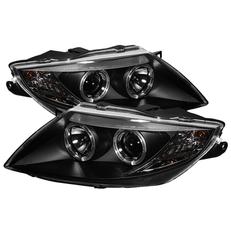 Spyder BMW Z4 03-08 Projector Headlights Halogen Model Only - LED Halo Black PRO-YD-BMWZ403-HL-BK SPYDER Headlights  AXOPROS
