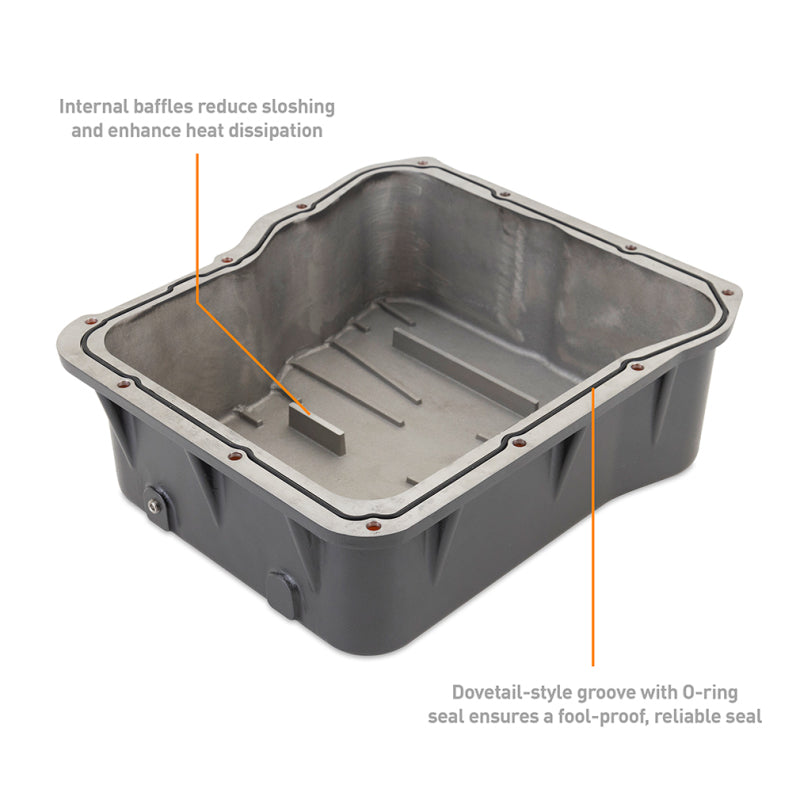 Mishimoto 01-19 Duramax Allison A1000 Transmission Pan Cast GR Mishimoto Transmission Pans  AXOPROS