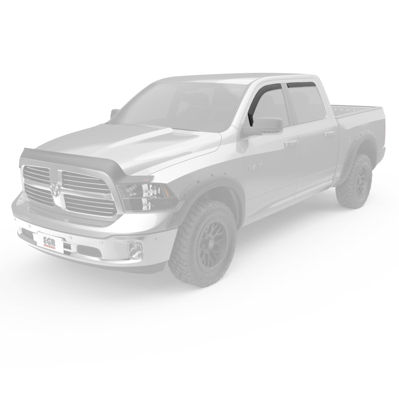 EGR 09+ Dodge Ram Pickup Crew Cab In-Channel Window Visors - Set of 4 (572751) EGR Wind Deflectors  AXOPROS