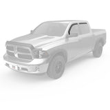 EGR 09+ Dodge Ram Pickup Crew Cab In-Channel Window Visors - Set of 4 (572751) EGR Wind Deflectors  AXOPROS