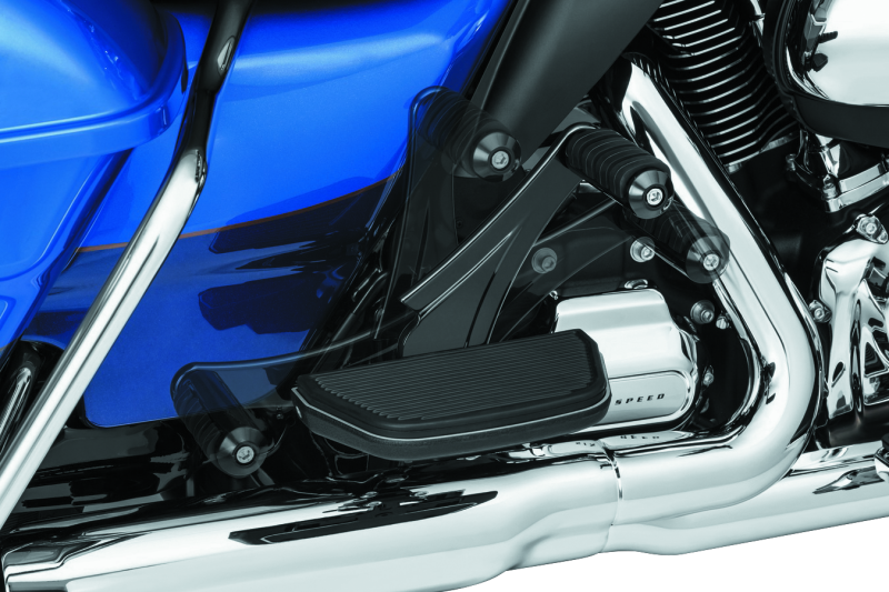 Kuryakyn Adjustable Passenger Pegs With Small ISO Pegs Black Kuryakyn Footpegs  AXOPROS