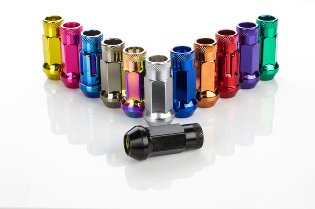 Wheel Mate Muteki SR48 Open End Lug Nuts - Green 12x1.25 48mm Wheel Mate Lug Nuts  AXOPROS