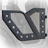 DV8 Offroad Jeep 18+ Wrangler JL / 20+ Gladiator JT Front Rock Doors w/ Perforated Aluminum Mesh DV8 Offroad Doors  AXOPROS
