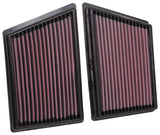 K&N 19 Porsche 911 3.0L H6 F/I Drop In Replacement Air Filter K&N Engineering Air Filters - Drop In  AXOPROS