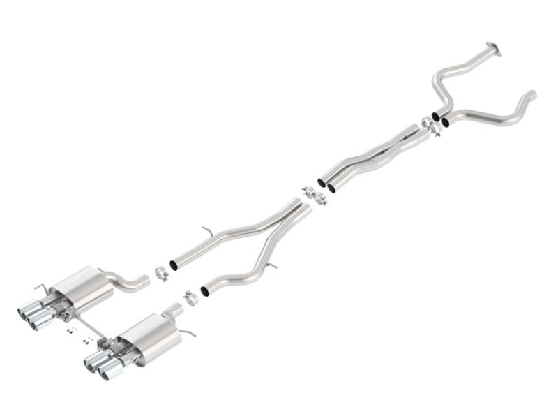 Borla 2016 Cadillac ATS-V 3.6L Twin Turbo Catback Exhaust 4in Tips Dual Split Rear Exit Borla Catback  AXOPROS