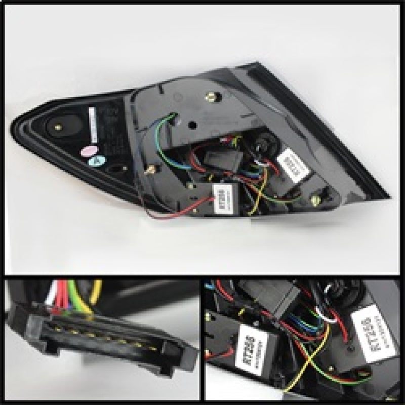 Spyder Mercedes Benz W204 C-Class 11-14 LED Tail Lights - Blk ALT-YD-MBZC11-LED-BK SPYDER Tail Lights  AXOPROS