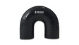 Vibrant 4 Ply Reinforced Silicone Elbow Connector - 3in ID x 4.25in Leg 180 Deg Elbow (BLACK) Vibrant Silicone Couplers & Hoses  AXOPROS