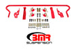 BMR 11-14 S197 Mustang Rear Hollow 25mm Adj. Sway Bar Kit w/ Bushings - Red BMR Suspension Sway Bars  AXOPROS