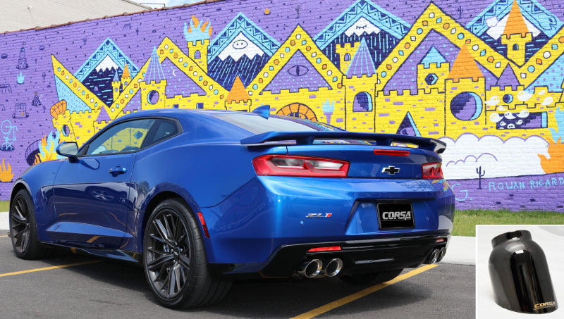 Corsa 2017-2024 Chevrolet Camaro SS 6.2L V8 2.75in Black Xtreme Axle-Back Exhaust CORSA Performance Axle Back  AXOPROS