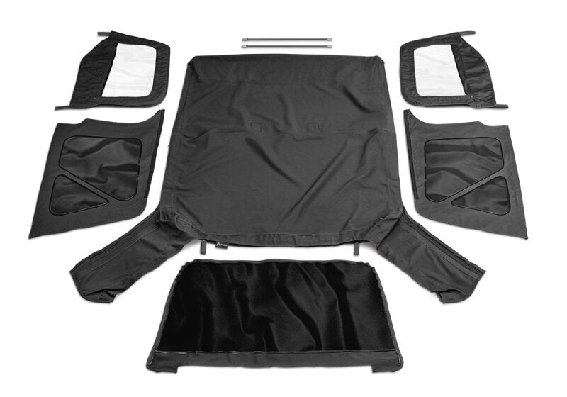 Rampage 1997-2006 Jeep Wrangler(TJ) OEM Replacement Top - Black Diamond Rampage Soft Tops  AXOPROS