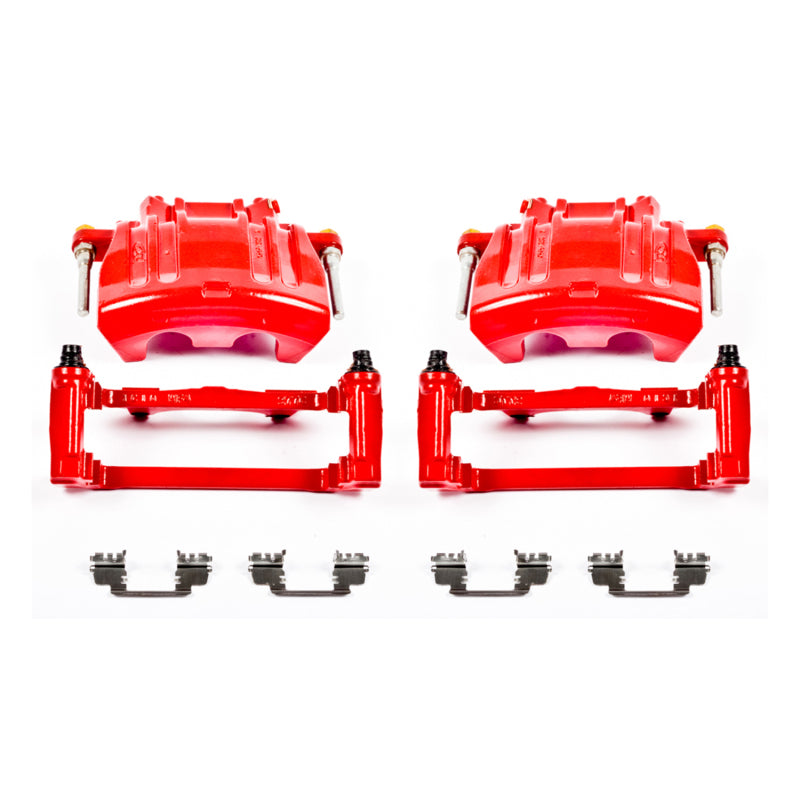 Power Stop 2012 Chrysler 300 Front Red Calipers w/Brackets - Pair PowerStop Brake Calipers - Perf  AXOPROS