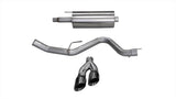 Corsa 2015-2020 Ford F-150 5.0L V8 (Super Crew Cab) Black Sport Single Side Dual 4in Tips CB Exhaust CORSA Performance Catback  AXOPROS