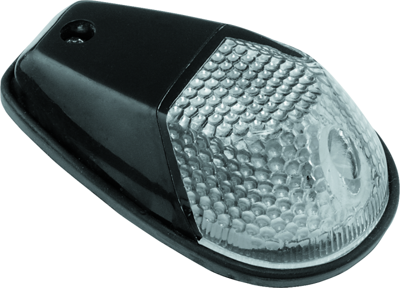 BikeMaster Marker Light Universal Flush Mount Clear/Black BikeMaster Sidemarkers & Indicators  AXOPROS